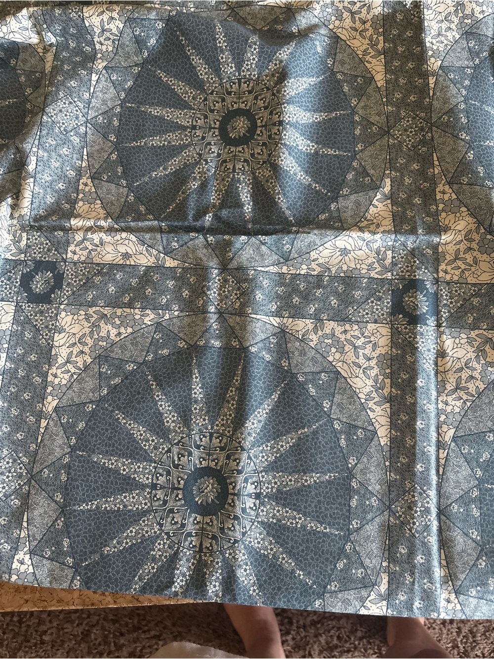 1 yard by 45 inches Vintage zodiac moon and sun fabric